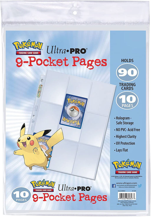 Ultra PRO: 9-Pocket Pages - Pokemon (3-Holes / 10-Pack) - for just $0! 