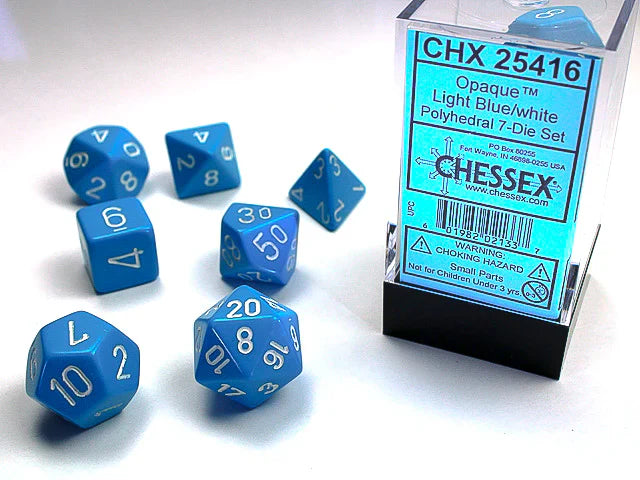 Chessex: Opaque Polyhedral Dice Set - for just $4.98! 