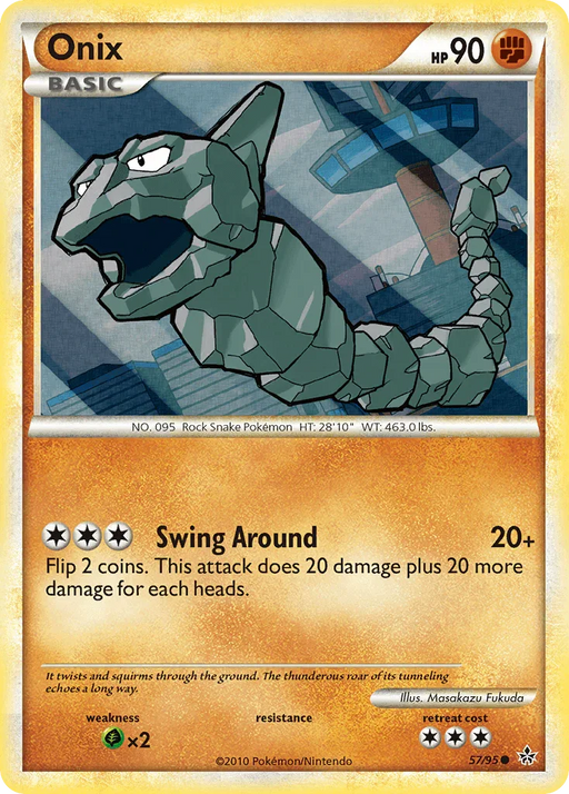 Onix (57/95) [HeartGold & SoulSilver: Unleashed] - for just $0.15! 
