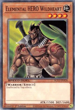 Elemental HERO Wildheart [SGX1-ENA10] Common - for just $0.10! 