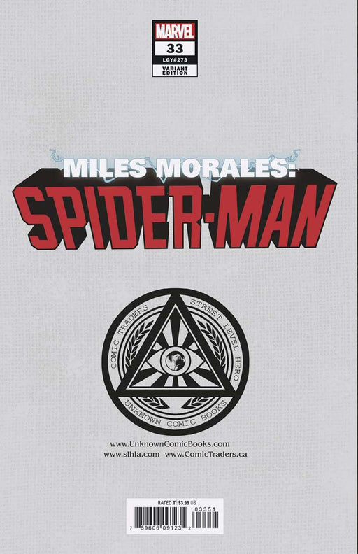 Miles Morales Spider-Man #33 Unknown Comics Gabriele Dell'Otto Exclusive Var (12/08/2021) (12/15/2021) - for just $10! 