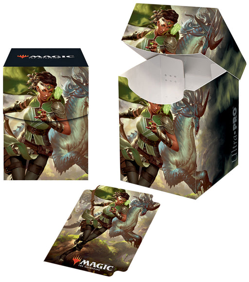 Ultra PRO: Deck Box - PRO 100+ (Ikoria: Lair of Behemoths - Vivien, Monsters' Advocate) - for just $0! 