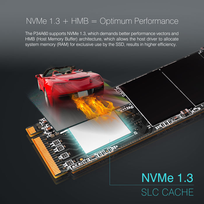 Silicon Power P34A60 256GB NVMe PCIe Gen3x4 M.2 2280 Internal Solid State Drive - for just $59.97! 