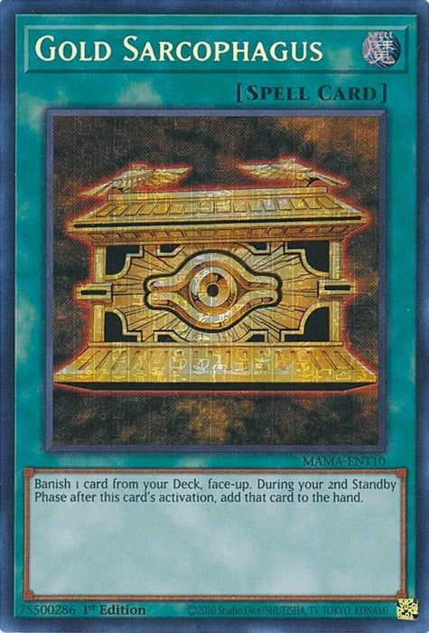 Gold Sarcophagus [MAMA-EN110] Secret Pharaoh's Rare - for just $17.90! 