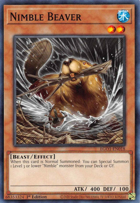 Nimble Beaver [EGO1-EN018] Common - for just $0.15! 