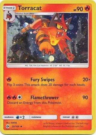Torracat (25/149) (Cosmos Holo) [Sun & Moon: Base Set] - for just $2.65! 