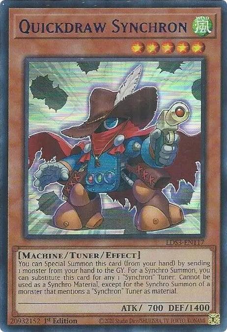 Quickdraw Synchron (Blue) [LDS3-EN117] Ultra Rare - for just $0.10! 