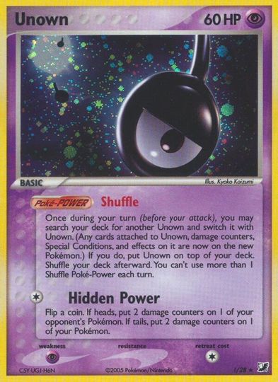 Unown (!) (!/28) [EX: Unseen Forces] - Just $9.35! Shop now at Retro Gaming of Denver