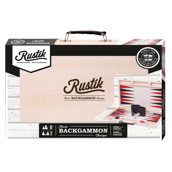 Rustik Deluxe Wood Case: Backgammon - for just $39.99! 