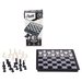 Travel Games: Rustik Foldable Magnetic Checkers/Chess  (Black/White) - for just $14.99! 