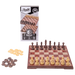 Travel Games: Rustik Foldable Magnetic Checkers/Chess  (Peachwood) - for just $24.99! 