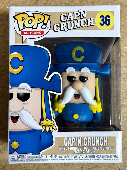 Funko Pop! Ad Icons Cap’n Crunch With Sword #36 Quaker Oats 2018 - for just $10! 