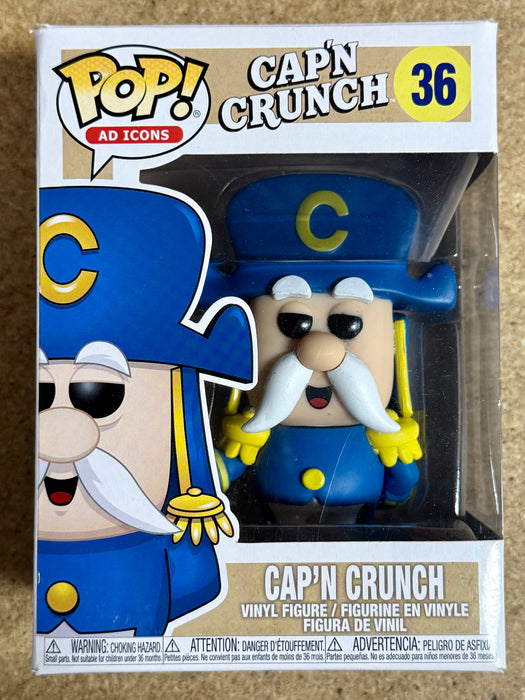 Funko Pop! Ad Icons Cap’n Crunch With Sword #36 Quaker Oats 2018 - for just $10! 
