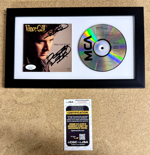 Vince Gill Framed & Signed “Pocket Full Of Gold” (1991) CD Booklet With JSA COA - for just $150! 