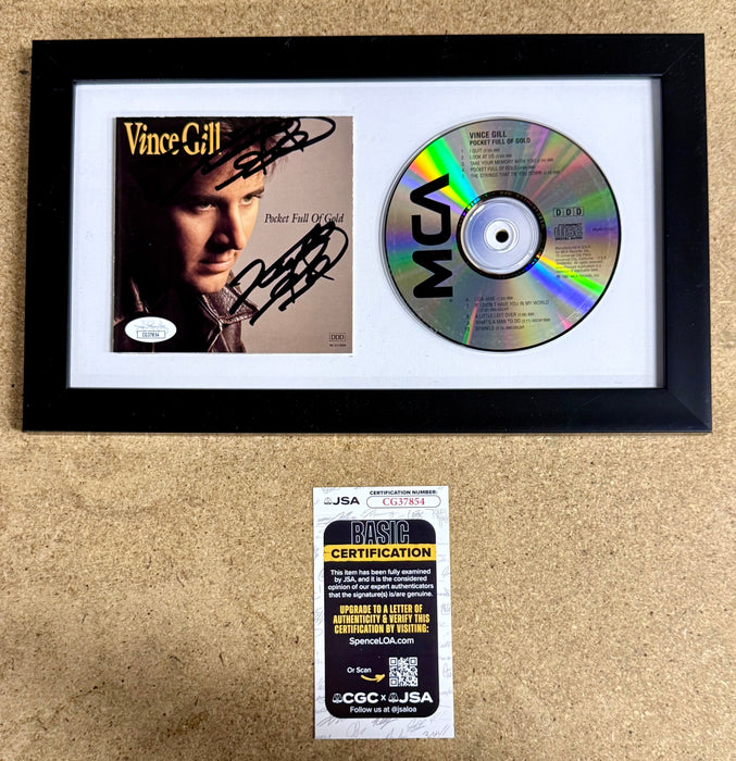 Vince Gill Framed & Signed “Pocket Full Of Gold” (1991) CD Booklet With JSA COA - for just $150! 