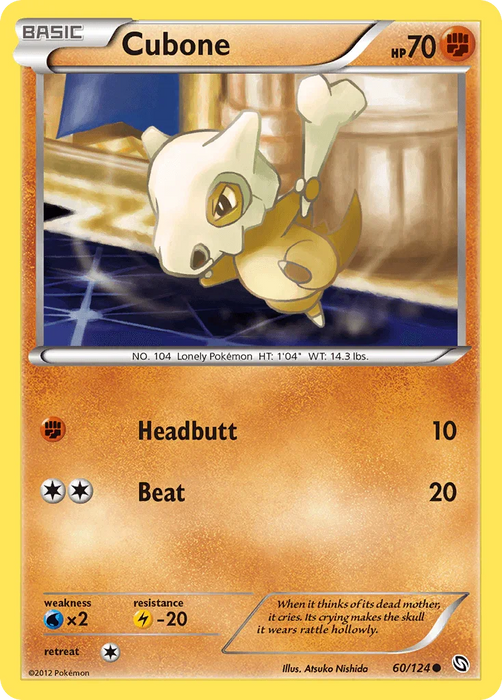 Cubone (60/124) [Black & White: Dragons Exalted] - for just $0.35! 