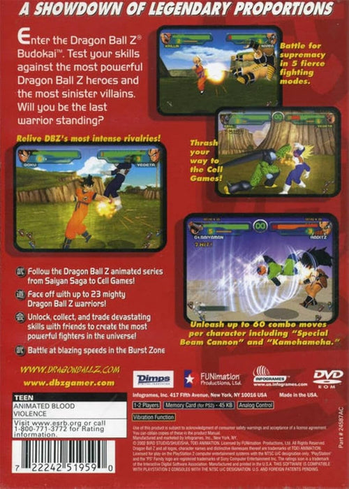 Dragon Ball Z: Budokai – PlayStation 2 (PS2) - for just $12.99! 
