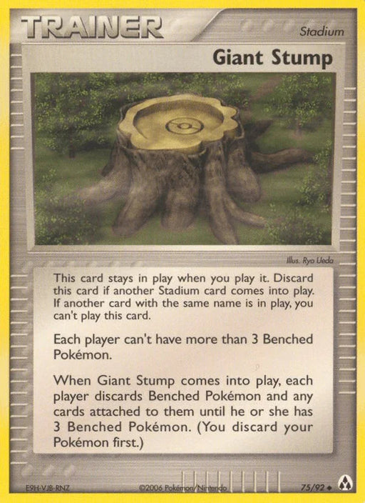 Giant Stump (75/92) [EX: Legend Maker] - for just $0.55! 
