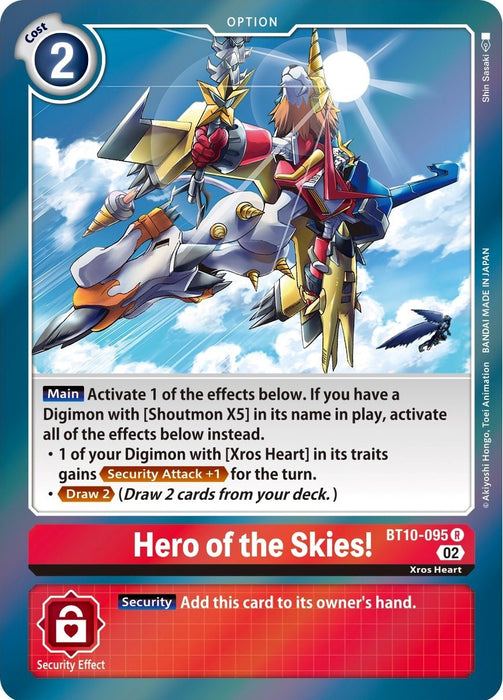 Hero of the Skies! [BT10-095] [Xros Encounter] - Just $0.09! Shop now at Retro Gaming of Denver