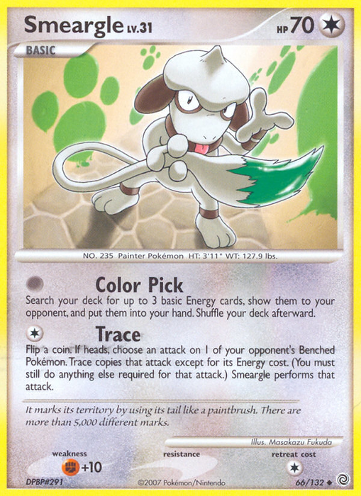 Smeargle (66/132) [Diamond & Pearl: Secret Wonders] - Just $0.10! Shop now at Retro Gaming of Denver