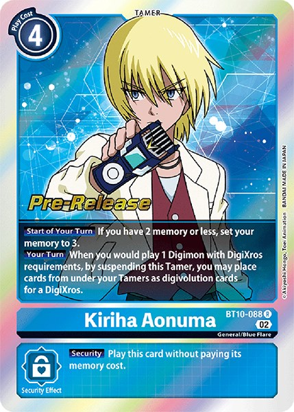 Kiriha Aonuma [BT10-088] [Xros Encounter Pre-Release Cards] - Just $0.10! Shop now at Retro Gaming of Denver