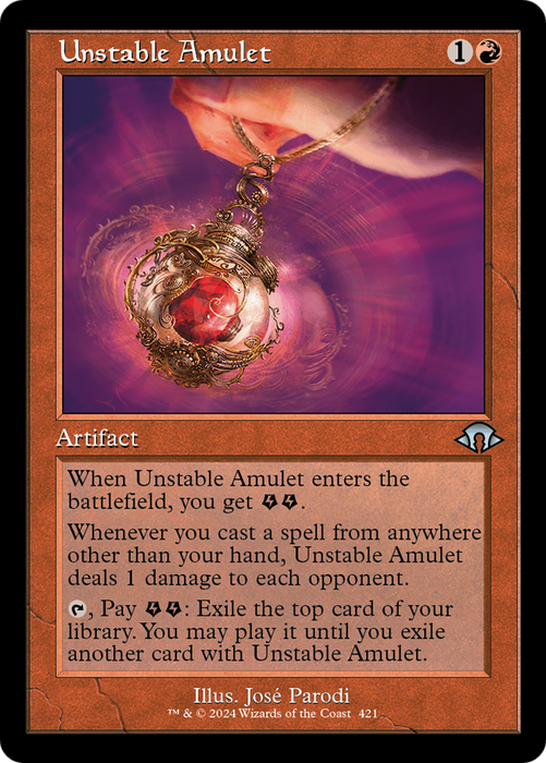 Unstable Amulet (Retro Frame) (MH3-421) - Modern Horizons 3 - for just $0.06! 