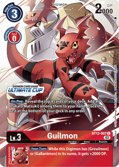 Guilmon [BT12-007] (Ultimate Cup) [Across Time Promos] - Just $5.95! Shop now at Retro Gaming of Denver