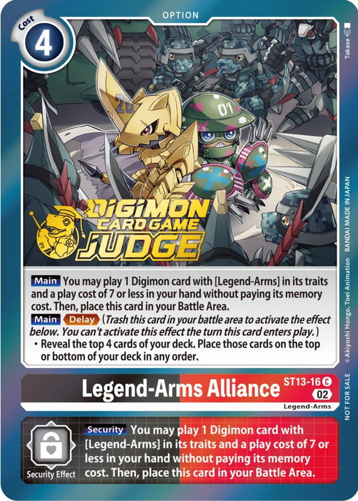 Legend-Arms Alliance [ST13-16] (Judge Pack 3) [Starter Deck: Ragnaloardmon Promos] - Just $0.09! Shop now at Retro Gaming of Denver