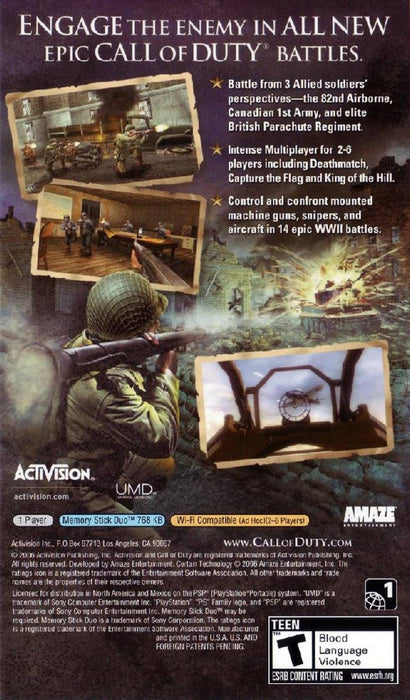 Call of Duty: Roads to Victory – PlayStation Portable (PSP) - for just $0! 