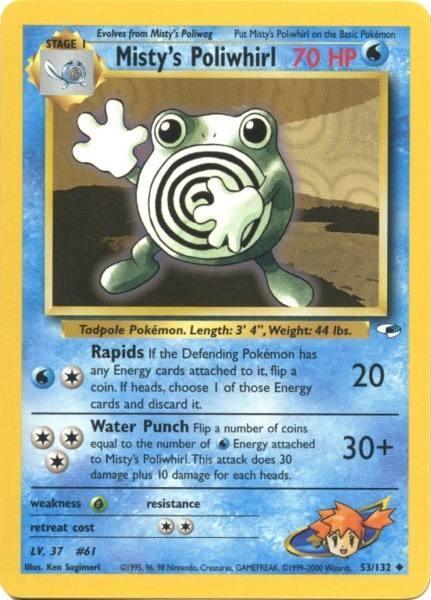 Misty's Poliwhirl (53/132) [Gym Heroes Unlimited] - for just $1.10! 