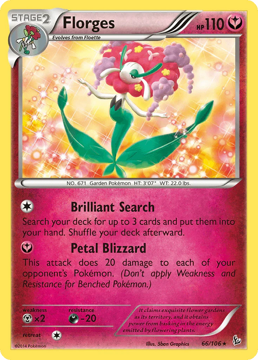 Florges (66/106) [XY: Flashfire] - for just $0.55! 