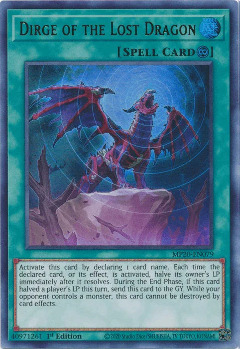 Dirge of the Lost Dragon [MP20-EN079] Ultra Rare - for just $0.10! 