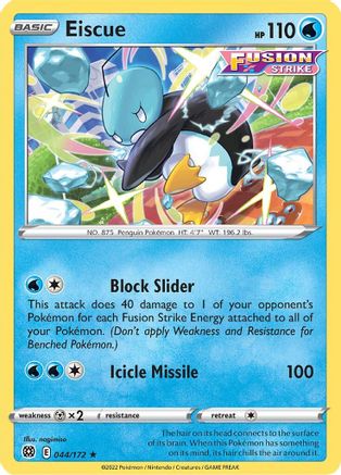 Eiscue 044/172 - SWSH09 Brilliant Stars Reverse Holofoil - for just $0.15! 