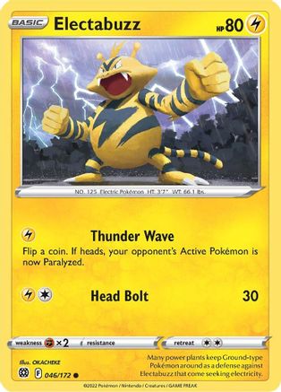 Electabuzz 046/172 - SWSH09 Brilliant Stars - for just $0.05! 