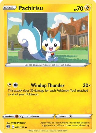 Pachirisu 052/172 - SWSH09 Brilliant Stars - for just $0.05! 