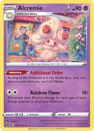 Alcremie 071/172 - SWSH09 Brilliant Stars Reverse Holofoil - for just $0.05! 