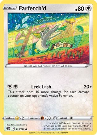Farfetch'd 115/172 - SWSH09 Brilliant Stars - for just $0.07! 