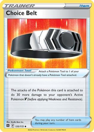Choice Belt 135/172 - SWSH09 Brilliant Stars Reverse Holofoil - for just $0.05! 