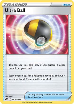 Ultra Ball 150/172 - SWSH09 Brilliant Stars Reverse Holofoil - for just $0.05! 