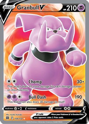 Granbull V (Full Art) 159/172 - SWSH09 Brilliant Stars Holofoil - for just $0.90! 