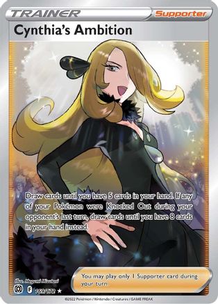Cynthia's Ambition (Full Art) 169/172 - SWSH09 Brilliant Stars Holofoil - for just $7.92! 