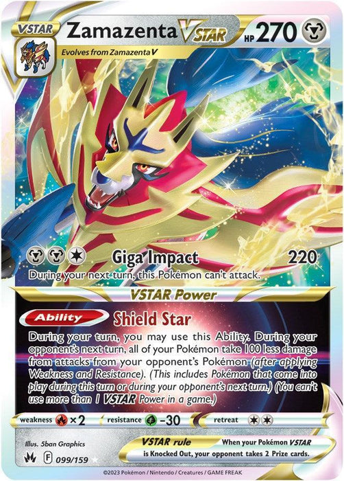 Zamazenta VSTAR (099/159) [Sword & Shield: Crown Zenith] - for just $0.65! 