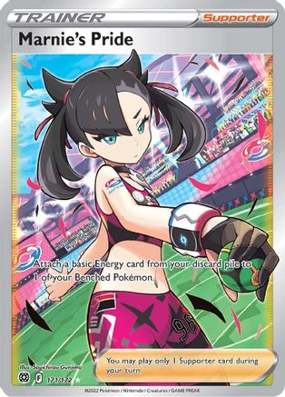 Marnie's Pride (Full Art) 171/172 - SWSH09 Brilliant Stars Holofoil - for just $7.20! 