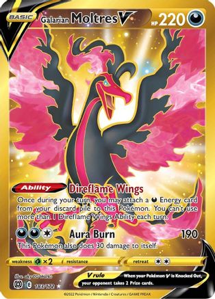 Galarian Moltres V (Secret) 183/172 - SWSH09 Brilliant Stars Holofoil - for just $9.32! 