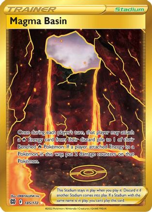Magma Basin (Secret) 185/172 - SWSH09 Brilliant Stars Holofoil - for just $1.62! 