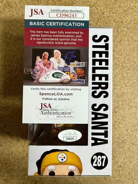 Brett Keisel Signed NFL Pittsburgh Steelers Santa Funko Pop! #287 With JSA COA - for just $110! 