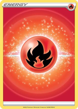 FireEnergy (2022 Unnumbered)  - SWSH09 Brilliant Stars Reverse Holofoil - for just $0.20! 