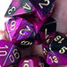 Gemini 4 Polyhedral Black-Purple w/gold 7 Die Set - Just $10! Shop now at Retro Gaming of Denver