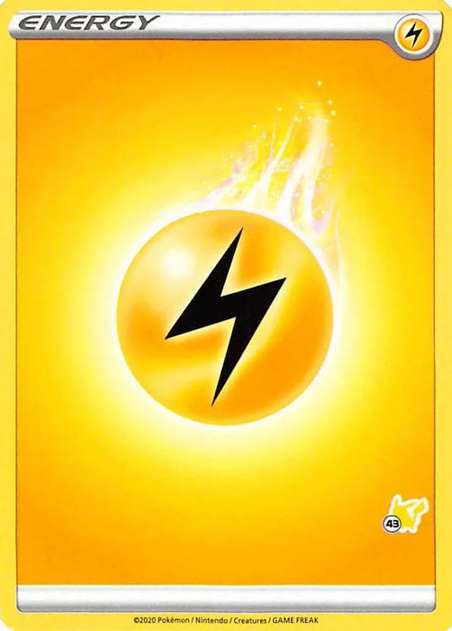 Lightning Energy (Pikachu Stamp #43) [Battle Academy 2022] - for just $0.10! 