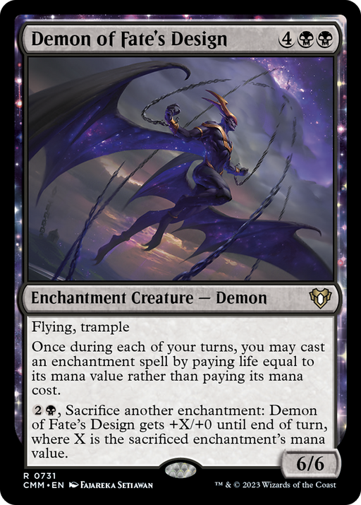 Demon of Fate's Design (CMM-731) - Commander Masters: (enchantment) - for just $0.11! 